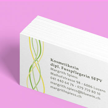 Visitenkarte Margrith Spiess Kosmetik